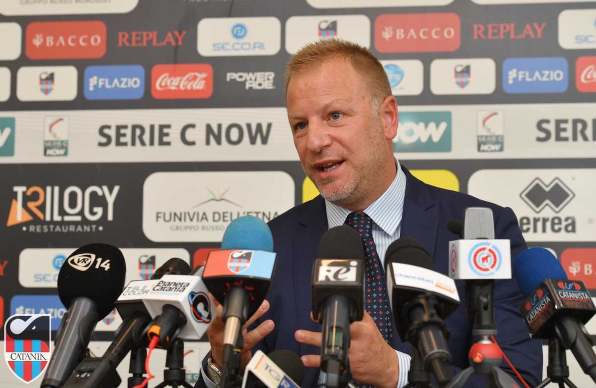 Serie C, conferenza stampa Vincenzo Grella, vicepresidente Catania FC