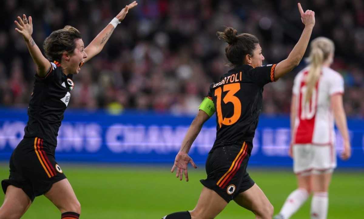 Champions femminile, Ajax-Roma (2-1): addio Europa!