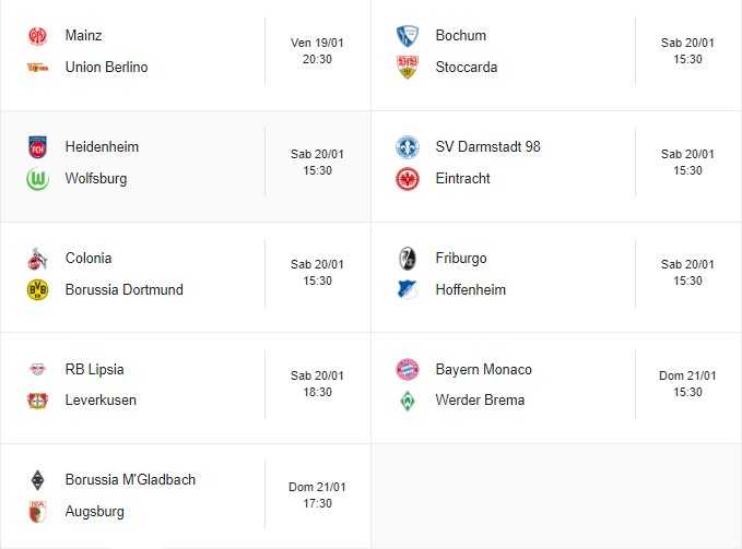 Bundesliga, giornata 17: tris di Bayern e Dortmund, Lipsia ko