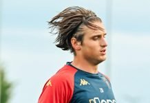 Genoa, tegola Colombo: caviglia sinistra ko in amichevole, a rischio per la Fiorentina