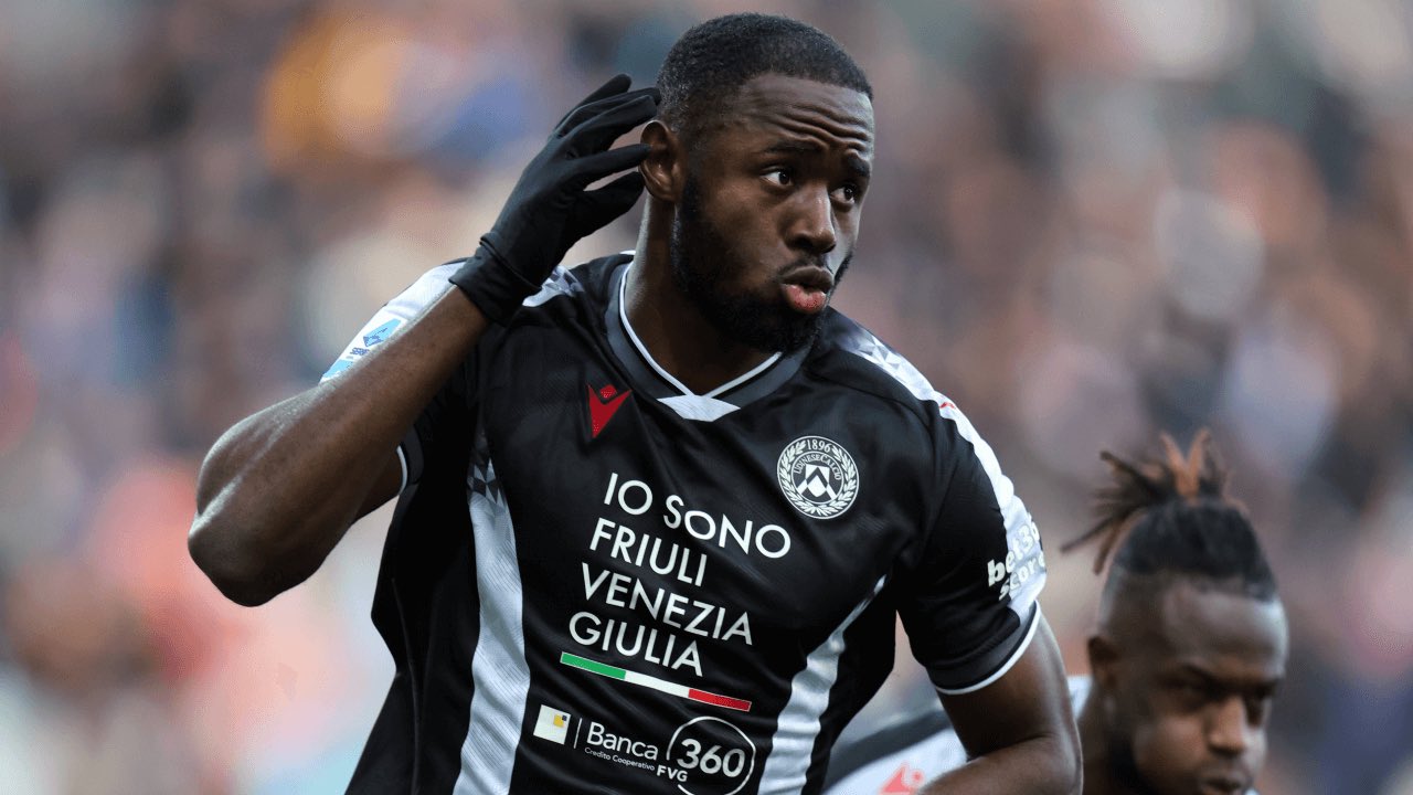 Infortunio Davis: l'Udinese perde un pezzo importante